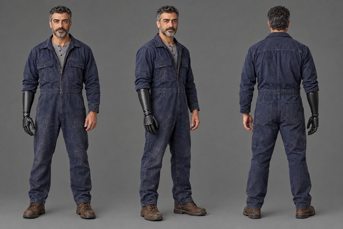 Karim Nassar front, three-quarter and back
