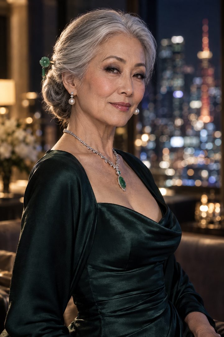 Setsuko Arai, Elegant widow